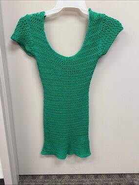 Riley Hubatka x Peppermayo Collab Green Knit Dress size S-M